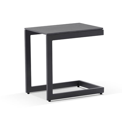 Hugo Outdoor Ceramic and Aluminium Side Table