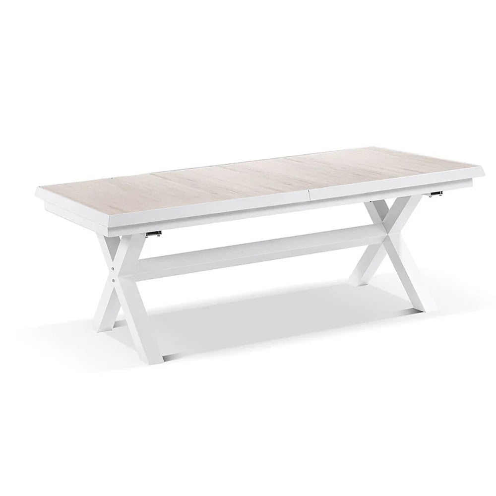 Portland Extension Outdoor Aluminium Ceramic Extendable Dining Table