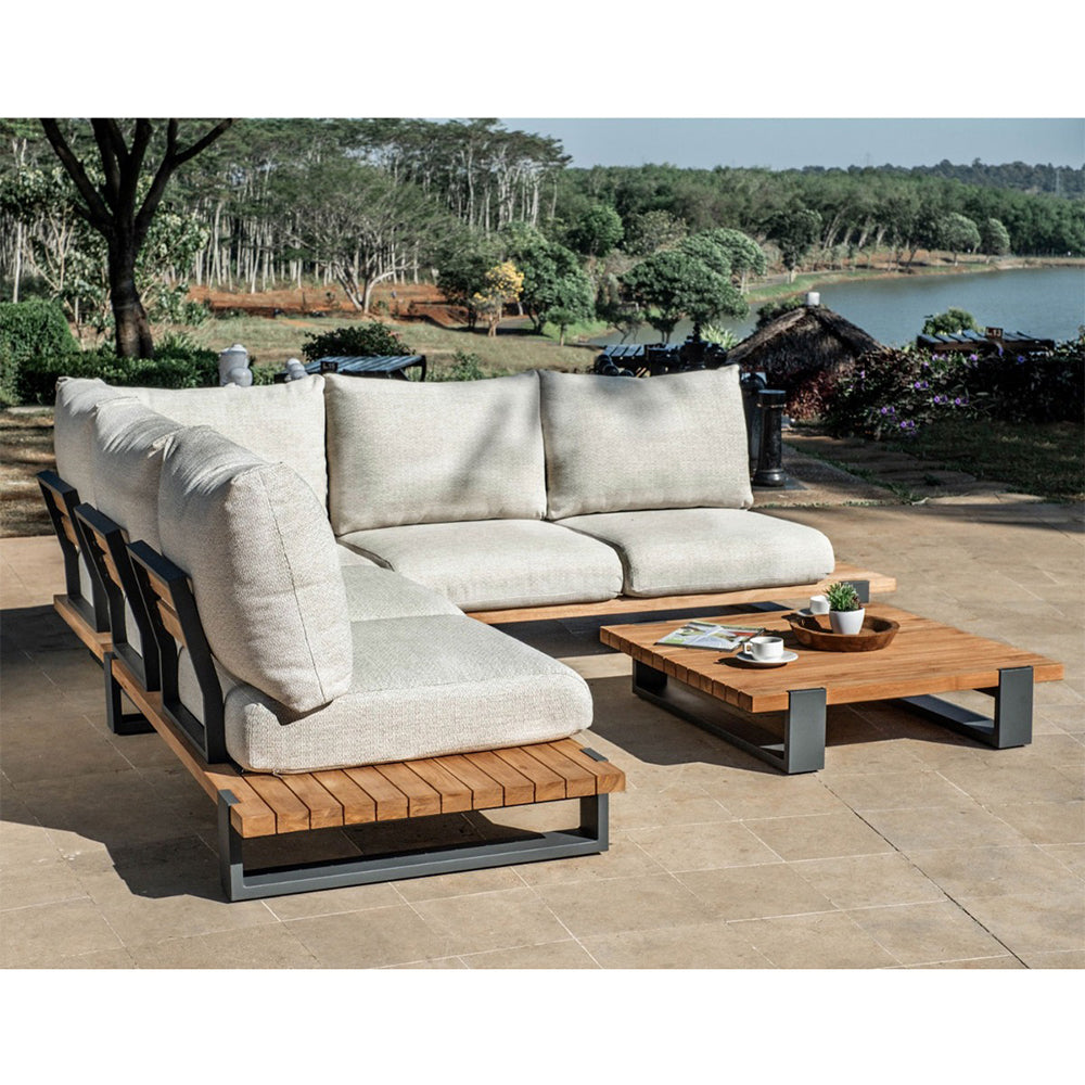 Tulum Outdoor Corner Lounge Setting with Coffee Table