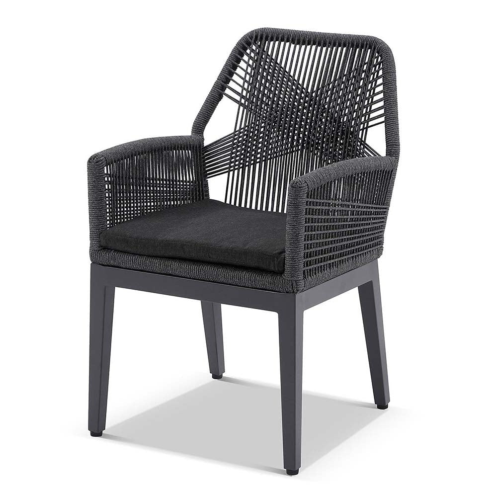 Hugo Outdoor Aluminium and Rope Dining Chair