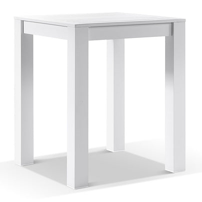 Santorini Outdoor Aluminium Square Bar Table with 2 Bar stools