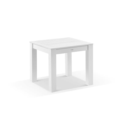 Santorini Outdoor 4 Seater Square Aluminium Dining Table with Santorini Chairs