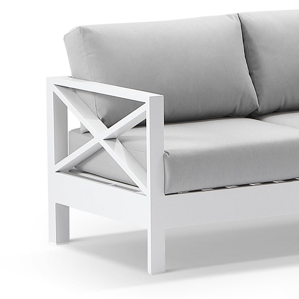 Kansas Package A - Outdoor Aluminium Corner Modular Lounge Set with Coffee Table