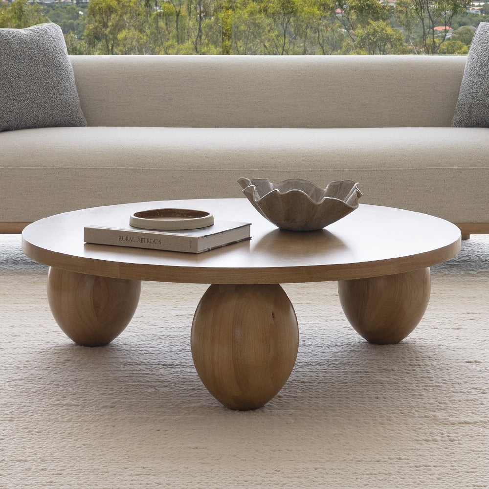 Oakdale Round Indoor Timber Coffee Table