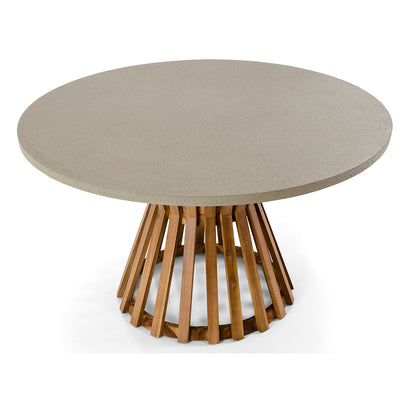 Burleigh Round Concrete Look Dining Table