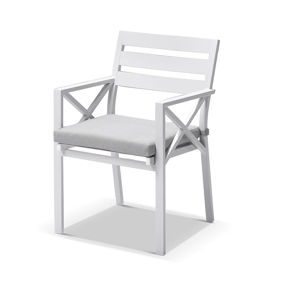 Kansas Outdoor Aluminium Dining Arm Chair