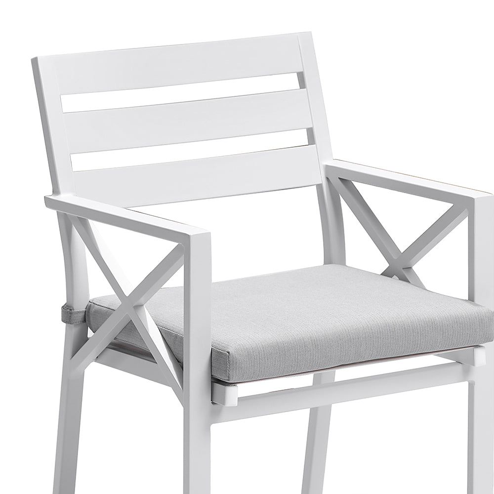 Kansas Outdoor Aluminium Dining Arm Chair