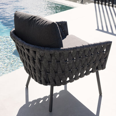 Lismore 3+1+1 Seater Outdoor Aluminium and Rope Lounge Set