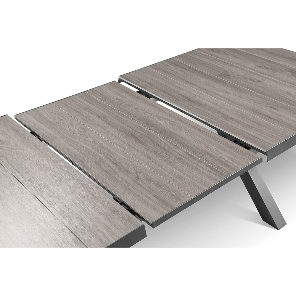 Portland Extension Outdoor Aluminium Ceramic Extendable Dining Table