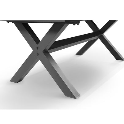 Portland Extension Outdoor Aluminium Ceramic Extendable Dining Table