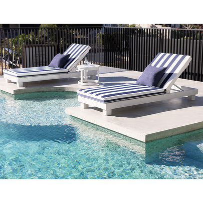 Santorini Outdoor Aluminium Pool Sun Lounge Set