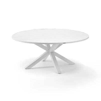 Houston Outdoor 1.8m Round Aluminium Table with 8 Patonga Dining Chairs