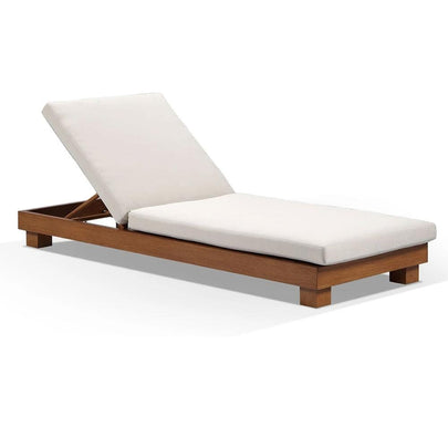 Santorini Aluminium Sun Lounge in with Sunbrella® Cushion