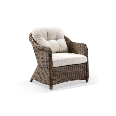 Plantation Outdoor Wicker Patio Set with Side Table