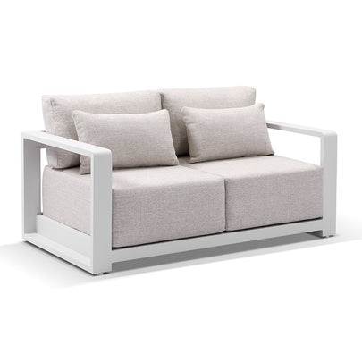 Whitehaven 3+2+1 Seater Outdoor Aluminium Lounge Set with Santorini Coffee Table