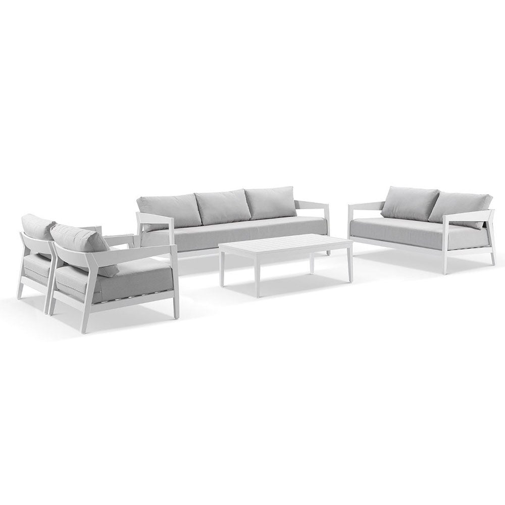 Bronte 3+2+1+1 Outdoor Aluminium Lounge Setting with Coffee Table