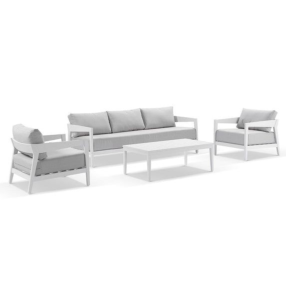 Bronte 3+1+1 Outdoor Aluminium Lounge Setting with Coffee Table