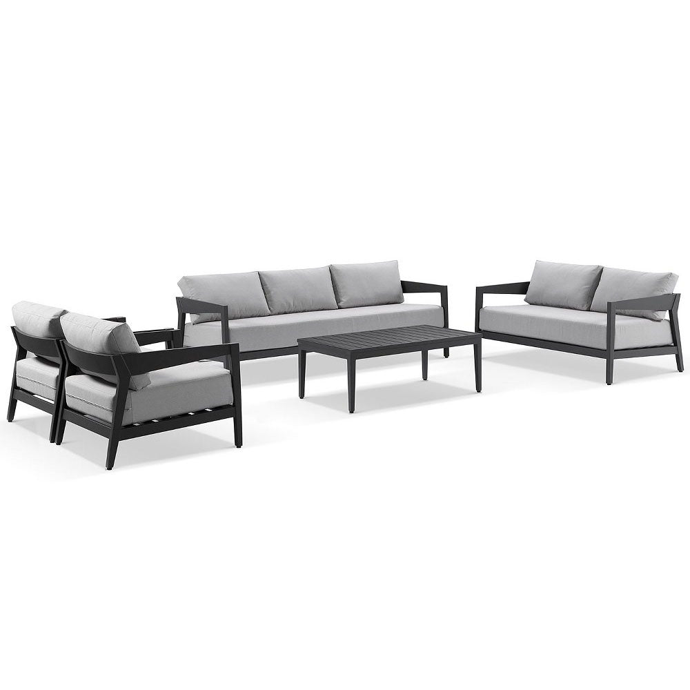 Bronte 3+2+1+1 Outdoor Aluminium Lounge Setting with Coffee Table