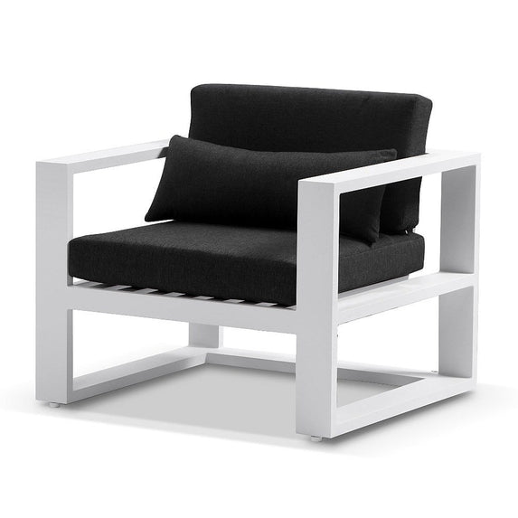 Santorini 1 Seater Outdoor Aluminium Arm Chair