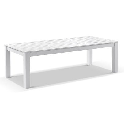 Santorini 2.5m Outdoor Rectangle Aluminium Dining Table