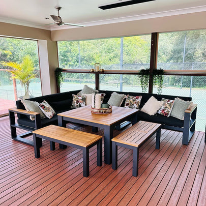 Balmoral Outdoor Aluminium Lounge and Dining Setting