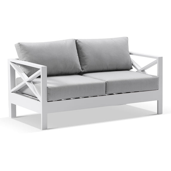 Kansas 2 seater Outdoor Aluminium Lounge