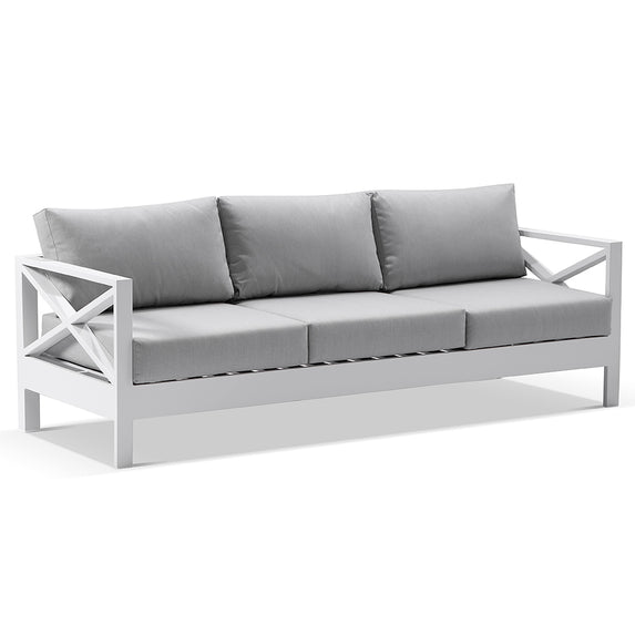 Kansas 3 seater Outdoor Aluminium Lounge