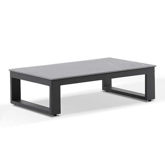 Hugo Outdoor Aluminium Coffee Table with Ceramic Top