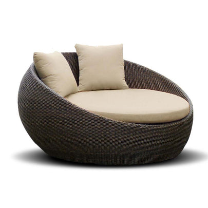 Newport Outdoor Round Wicker Daybed without Canopy