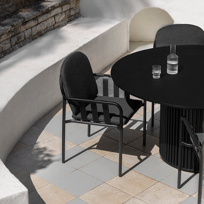 Mornington Outdoor 1.5m Round Dining Setting with 6 Chairs