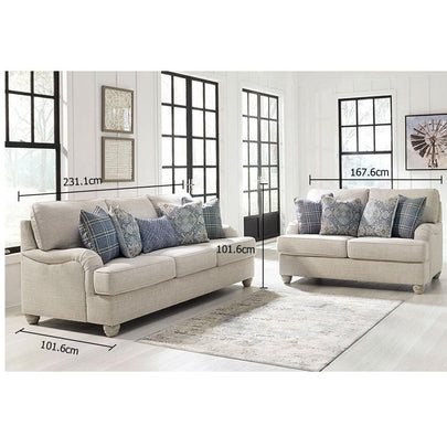 Isabelle Traemore 3+2+1 Indoor Fabric Lounge Suite with Ottoman