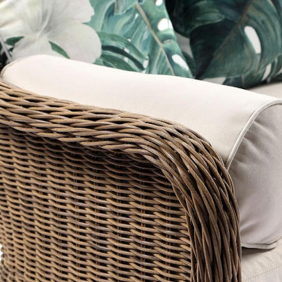 Plantation Outdoor Wicker 2 Seater Lounge