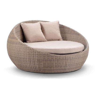 Newport Outdoor Round Wicker Daybed without Canopy