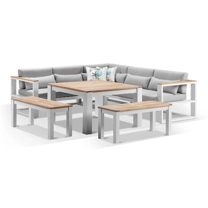 Balmoral Outdoor Aluminium Lounge and Dining Setting